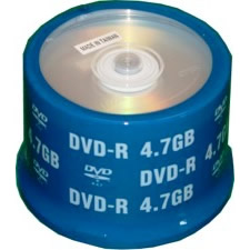Spin-X DVD-R 4.7GB 8x Silver Shiny Thermal 50 Pack